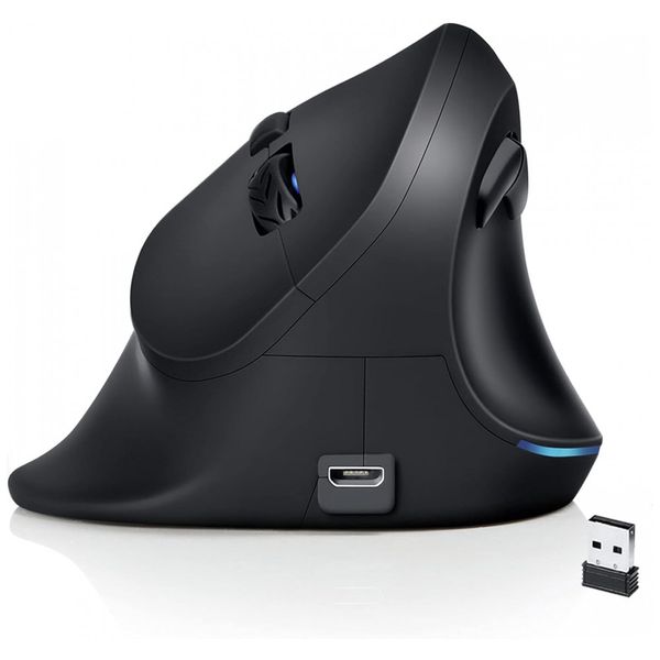 Mouse-Ergonomico-Vertical-Optico-sem-Fio-Reduz-a-Tensao-do-foto-0