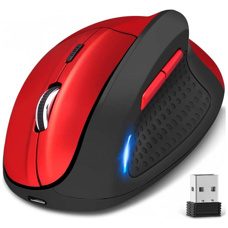 Mouse-Ergonomico-Vertical-Optico-sem-Fio-Reduz-a-Tensao-do-foto-0