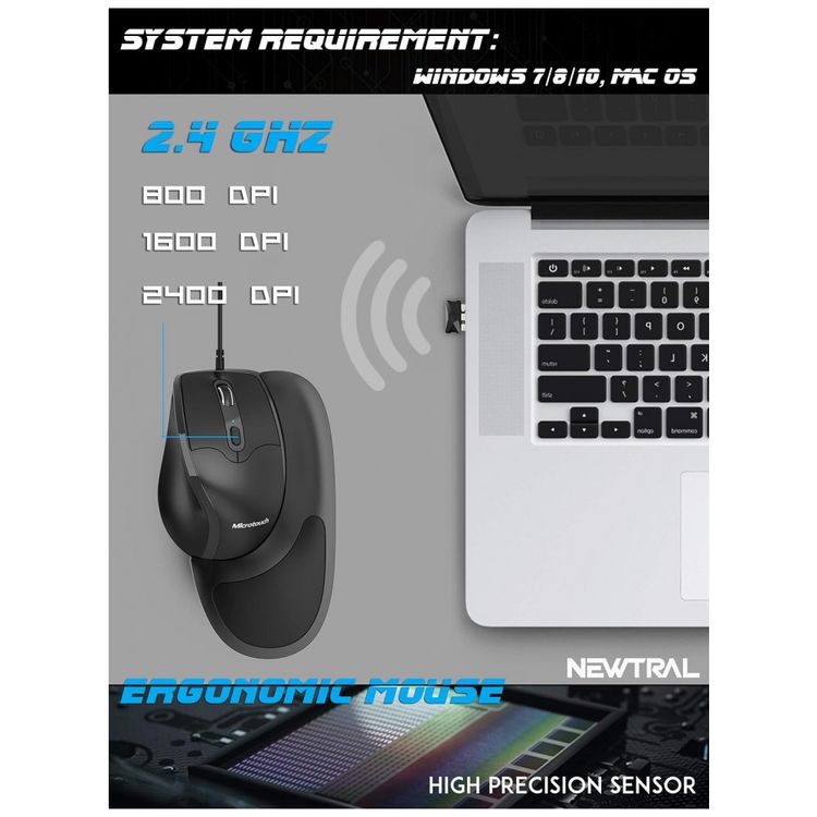 Mouse-Ergonomico-Semi-Vertical-com-Fio-Reduz-a-Tensao-do-foto-5