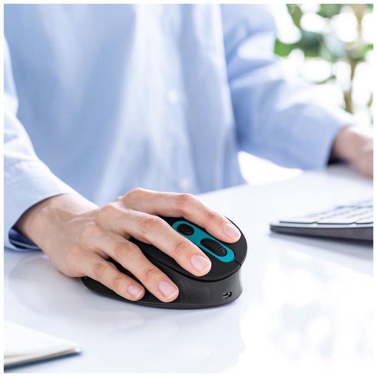 Mouse-Ergonomico-Vertical-Optico-com-Fio-Reduz-a-Tensao-do-foto-1