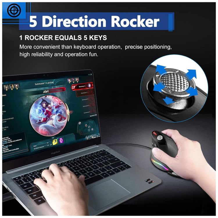 Mouse-para-Jogos-Ergonomico-Vertical-Optico-com-Fio-Reduz-a-foto-1