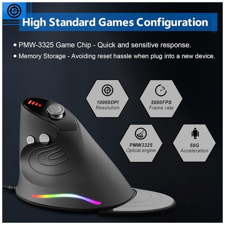 Mouse-para-Jogos-Ergonomico-Vertical-Optico-com-Fio-Reduz-a-foto-2