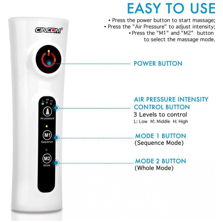 Massageador-Eletrico-de-Compressao-para-Pernas-e-Pes-2-Modos-foto-3