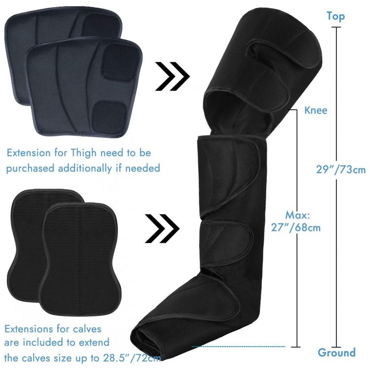 Massageador-Eletrico-de-Compressao-para-Pernas-e-Pes-3-Modos-foto-4