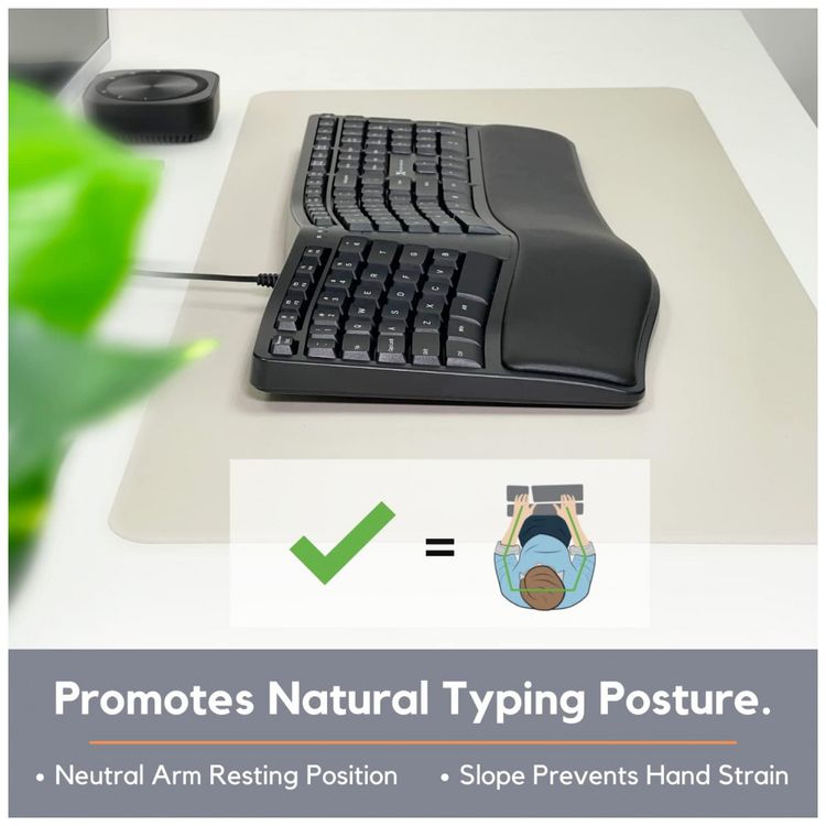 Teclado-Ergonomico-Dividido-com-Fio-Recarregavel-Reduz-a-foto-2