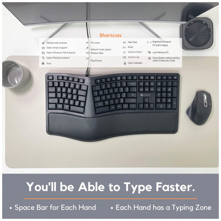 Teclado-Ergonomico-Dividido-com-Fio-Recarregavel-Reduz-a-foto-3