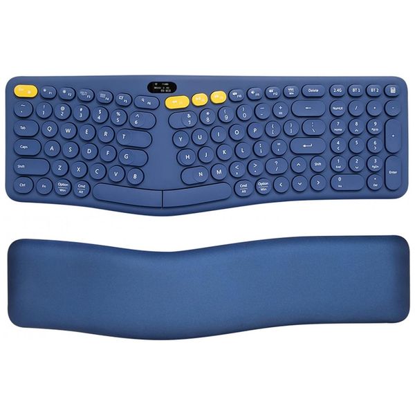 Teclado-Ergonomico-Sem-Fio-Recarregavel-Reduz-a-Tensao-das-foto-0