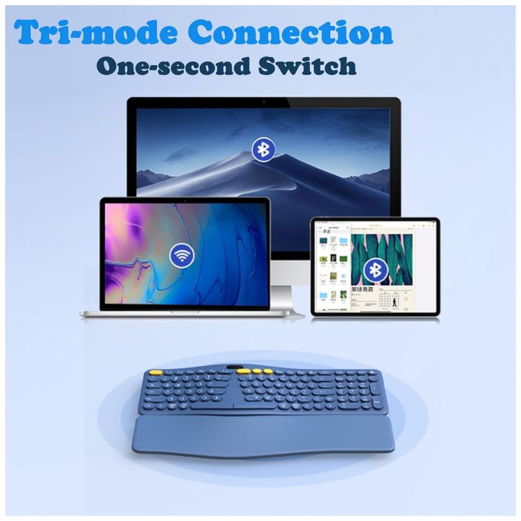Teclado-Ergonomico-Sem-Fio-Recarregavel-Reduz-a-Tensao-das-foto-5