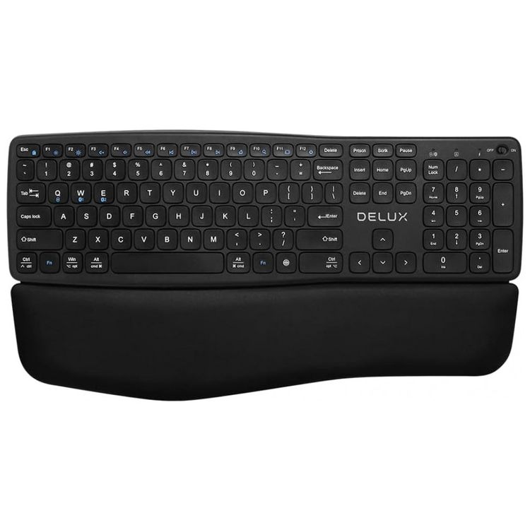 Teclado-Ergonomico-Sem-Fio-Recarregavel-Reduz-a-Tensao-das-foto-2