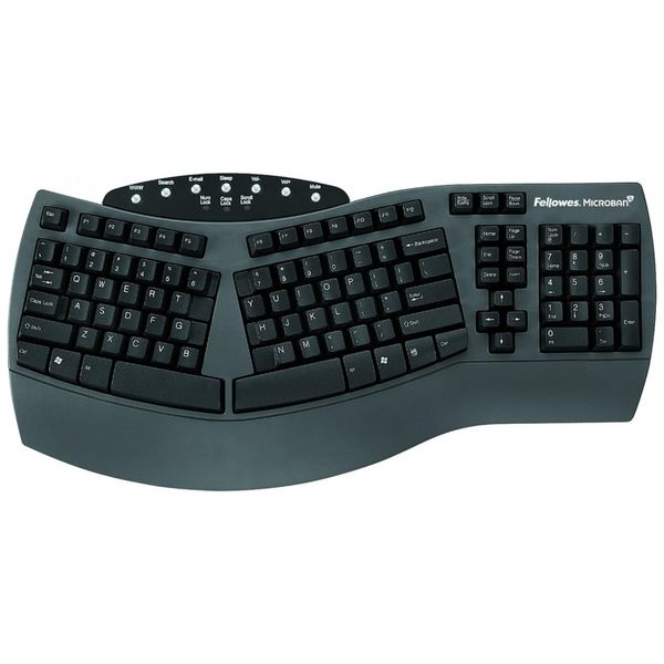 Microban-FEL-Teclado-Ergonomico-com-Fio-Recarregavel-Reduz-a-foto-0