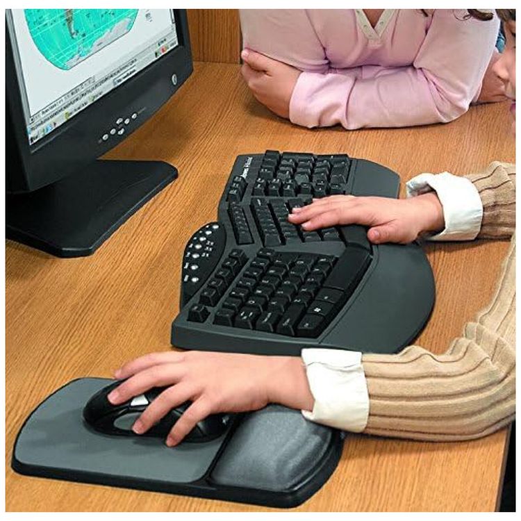 Microban-FEL-Teclado-Ergonomico-com-Fio-Recarregavel-Reduz-a-foto-1