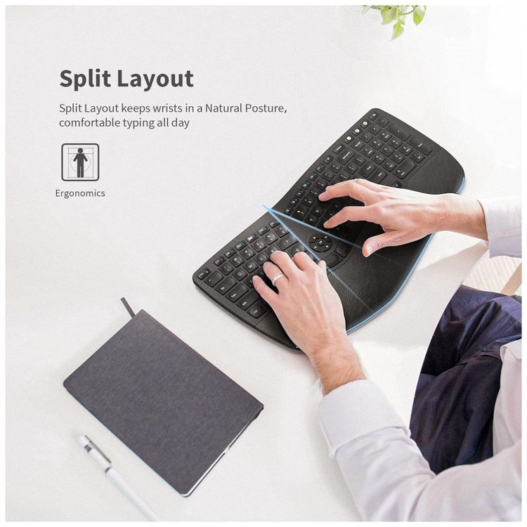Teclado-Ergonomico-sem-Fio-com-Bluetooth-Dividido-foto-2