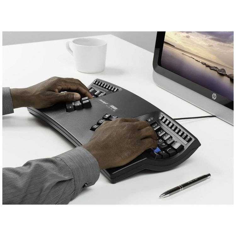 Teclado-Ergonomico-Sem-Fio-Recarregavel-Reduz-a-Tensao-das-foto-4