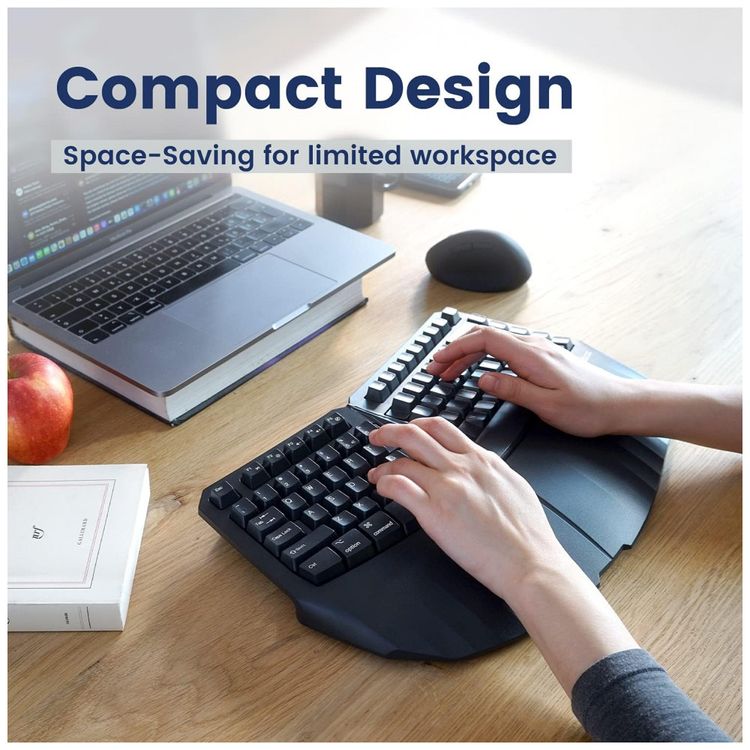 Teclado-Ergonomico-Dividido-com-Fio-Recarregavel-Reduz-a-foto-2