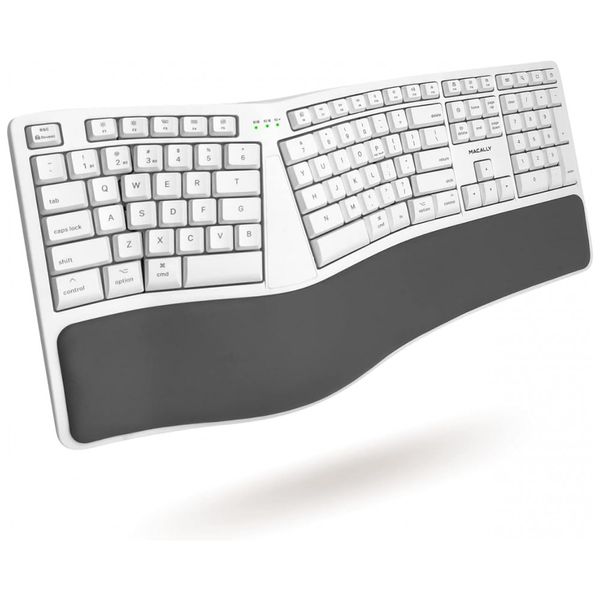 Teclado-Ergonomico-sem-Fio-com-Bluetooth-Recarregavel-e-foto-0