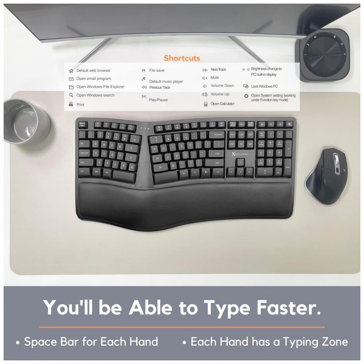Teclado-Ergonomico-sem-Fio-com-Bluetooth-Dividido-e-foto-3