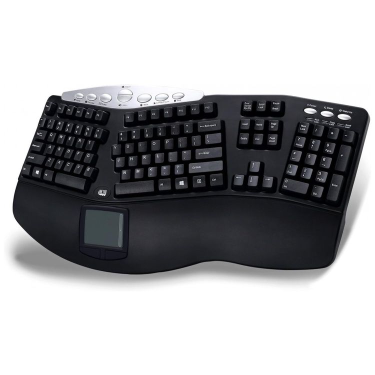 Teclado-Ergonomico-Sem-Fio-Recarregavel-Reduz-a-Tensao-das-foto-1