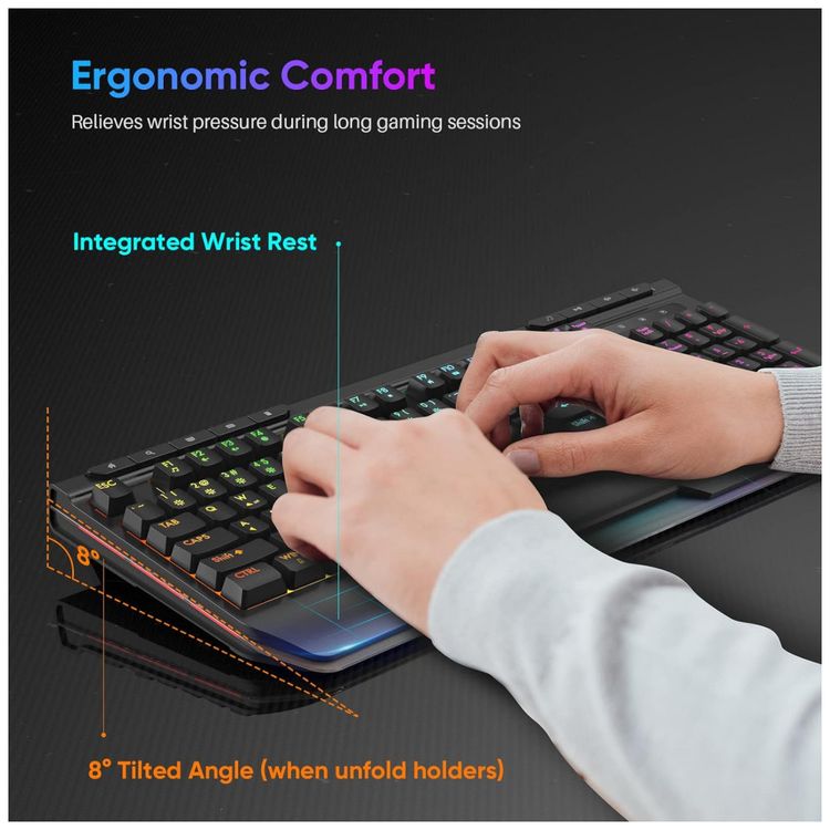 Teclado-Ergonomico-Sem-Fio-Recarregavel-Reduz-a-Tensao-das-foto-2