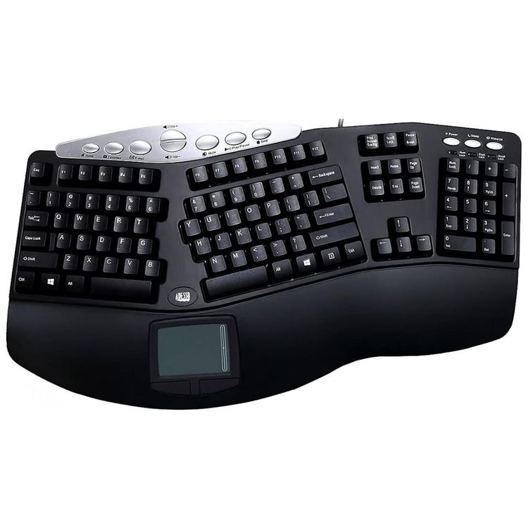 Teclado-Ergonomico-Sem-Fio-Recarregavel-Reduz-a-Tensao-das-foto-0