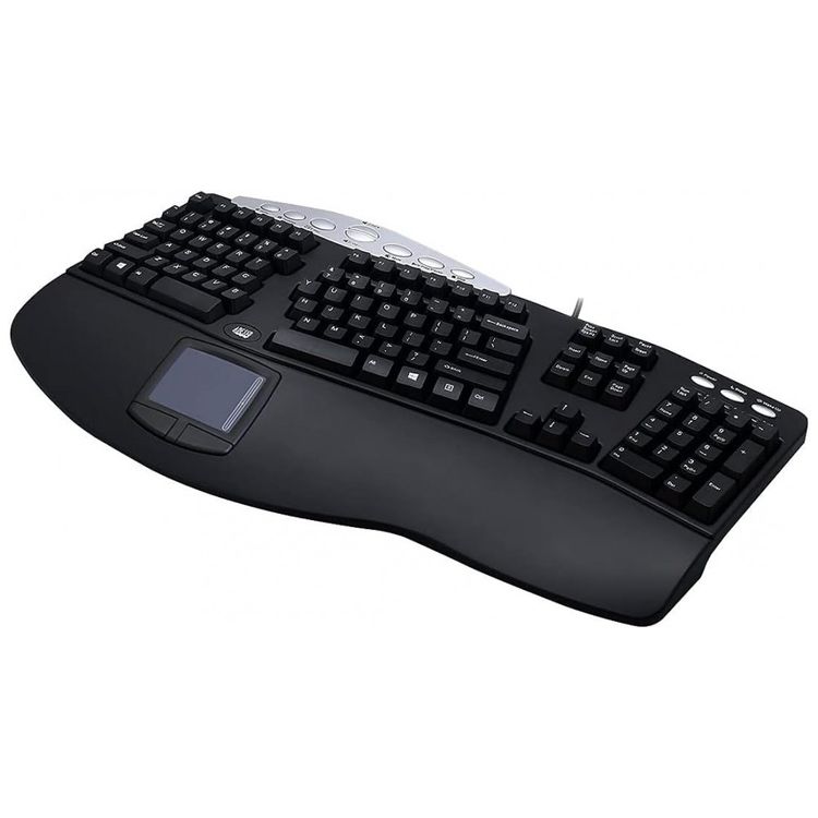 Teclado-Ergonomico-Sem-Fio-Recarregavel-Reduz-a-Tensao-das-foto-1