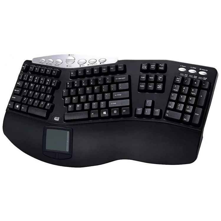 Teclado-Ergonomico-Sem-Fio-Recarregavel-Reduz-a-Tensao-das-foto-2