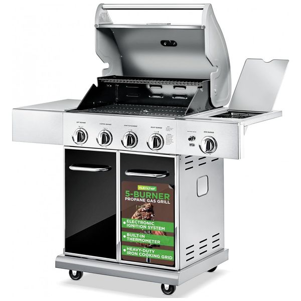 Churrasqueira-a-Gas-52.000-BTU-com-4-Queimadores-2-Portas-e-foto-0