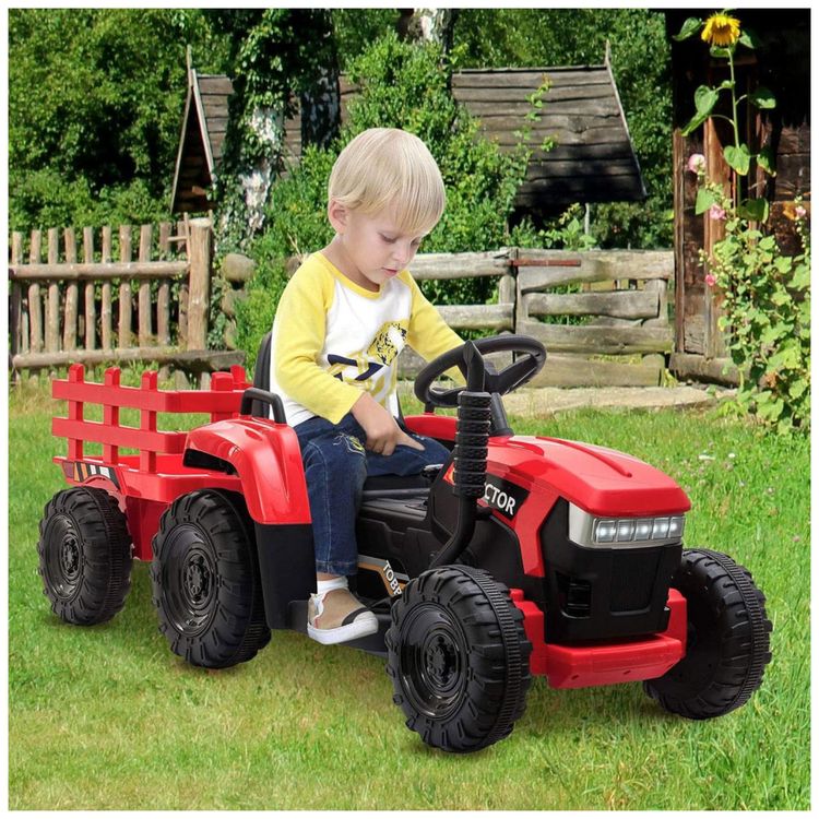 Trator-Eletrico-Infantil-com-Motor-Duplo-e-Luzes-LED-para-3-foto-5