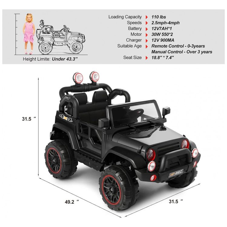 Fitness-Club-Carro-Carrinho-Eletrico-Infantil-Off-Road-a-foto-5