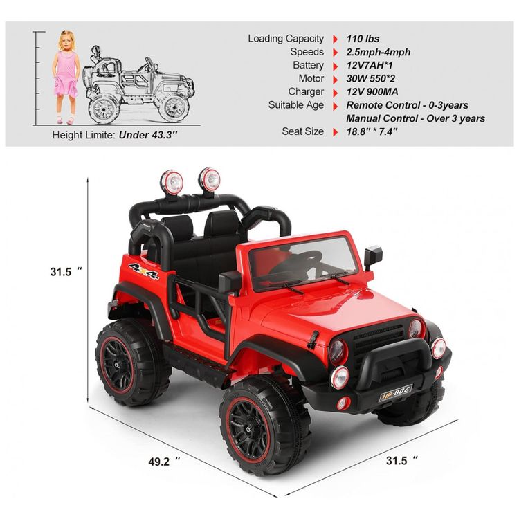 Carro-Carrinho-Eletrico-Infantil-Off-Road-a-Bateria-12V-2-foto-4