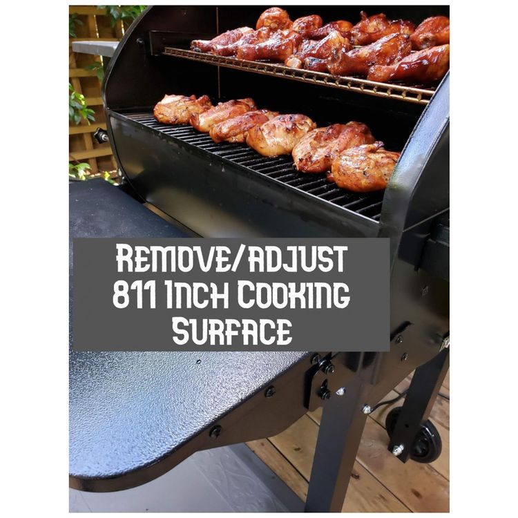 SmokePro-Slide-Smoker-com-Prateleira-Frontal-Dobravel-Grelha-foto-1