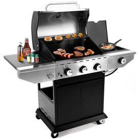 Churrasqueira-a-Gas-39.950-BTU-com-3-Queimadores-2-Portas-e-foto-0