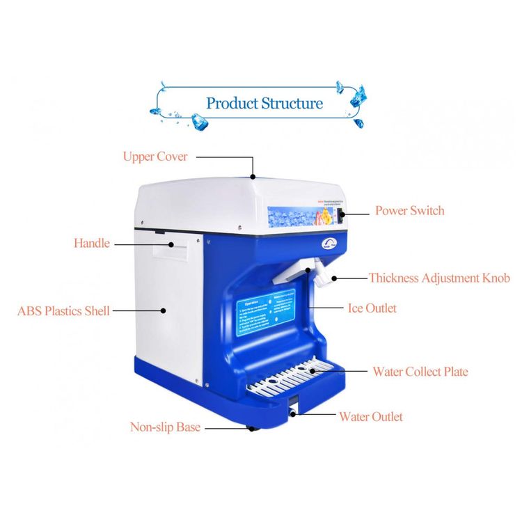 Maquina-de-Raspadinha-Eletrica-Produz-ate-120-kg-h-250W-foto-2
