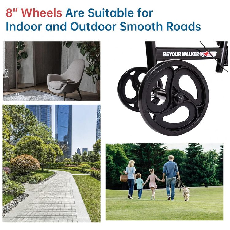 BEYOUR-WALKER-Knee-Scooter-with-Basket-Dual-Braking-System-foto-3