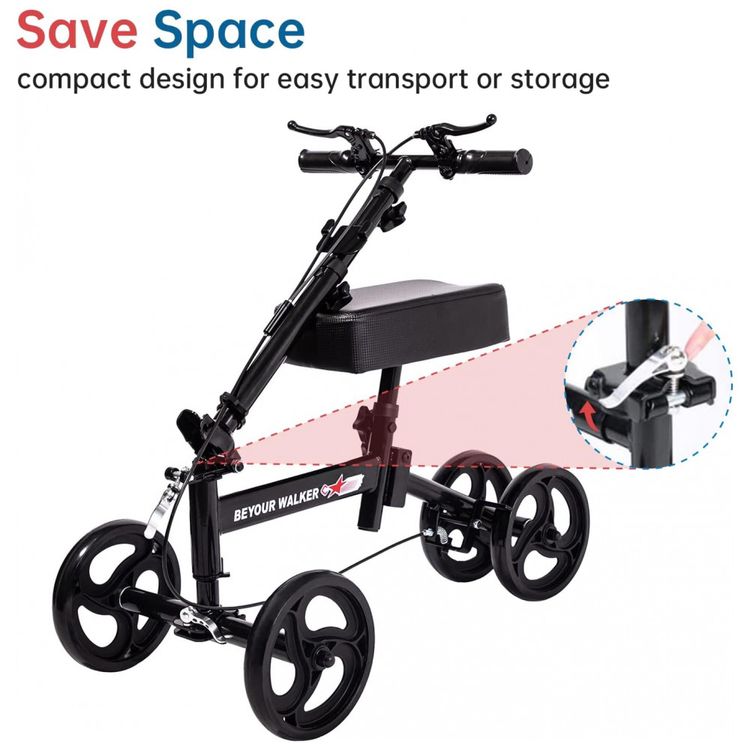 BEYOUR-WALKER-Knee-Scooter-with-Basket-Dual-Braking-System-foto-4