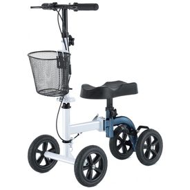 Andador-4-Rodas-Dobravel-com-Cesta-e-Apoio-para-Joelho-Ideal-foto-0