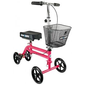 Andador-4-Rodas-Dobravel-com-Cesta-e-Apoio-para-Joelho-Ideal-foto-0