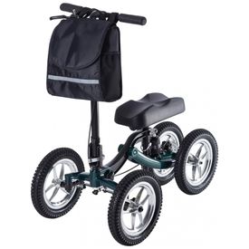 Andador-4-Rodas-Dobravel-com-Cesta-e-Apoio-para-Joelho-Ideal-foto-0