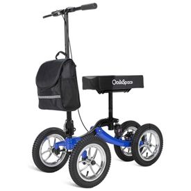 Andador-4-Rodas-Dobravel-com-Cesta-e-Apoio-para-Joelho-Ideal-foto-0
