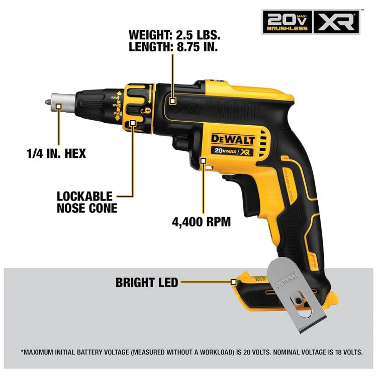 Parafusadeira-20V-Recarregavel-4.-de-Potencia-110v-DEWALT-foto-2