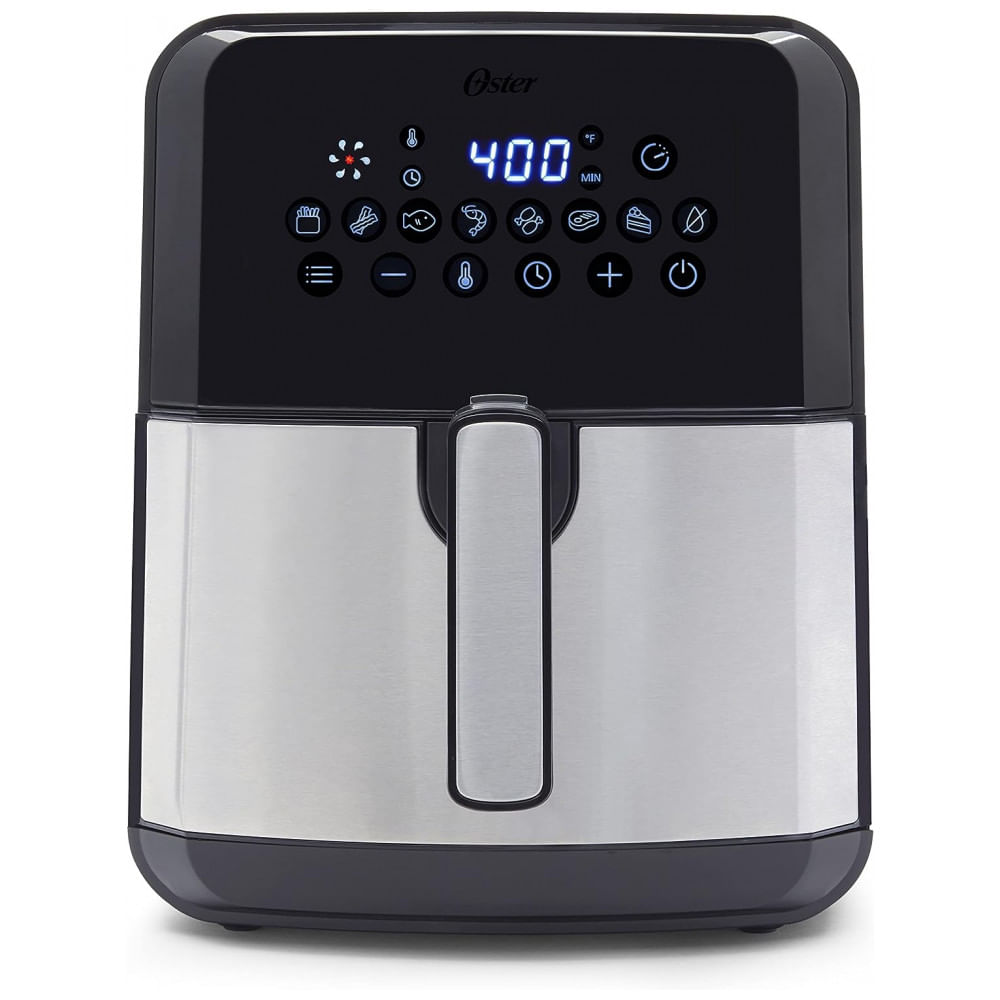 Fritadeira Elétrica AirFryer 5L de Capacidade com Painel de Controle Digital e Antiaderente, 110v, OSTER 2120712, Preto