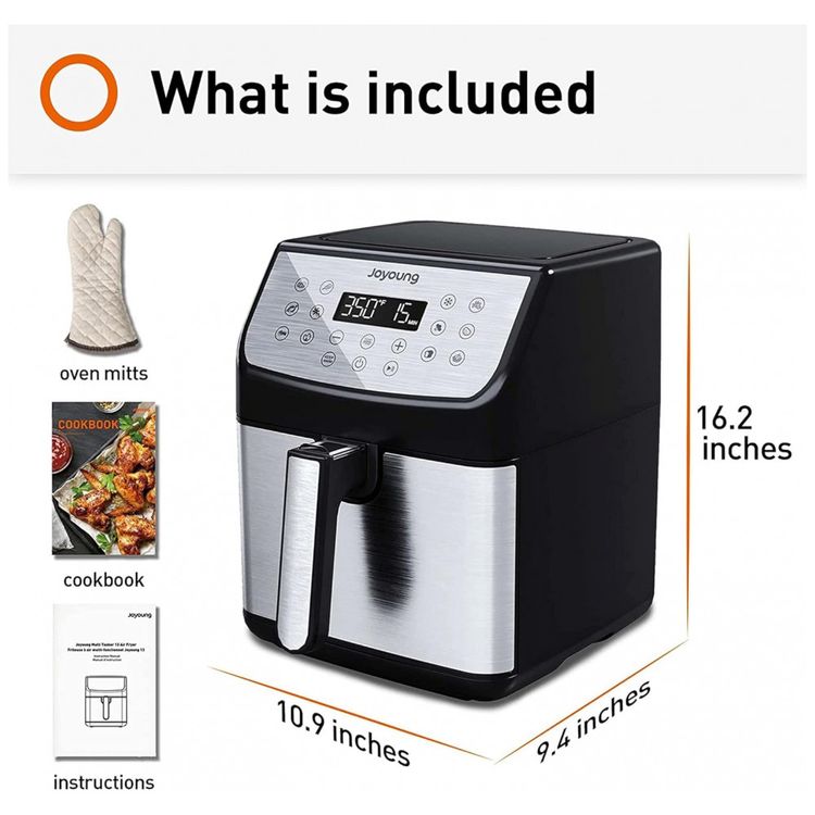 Fritadeira-Eletrica-AirFryer-5.8L-de-Capacidade-com-Painel-foto-1