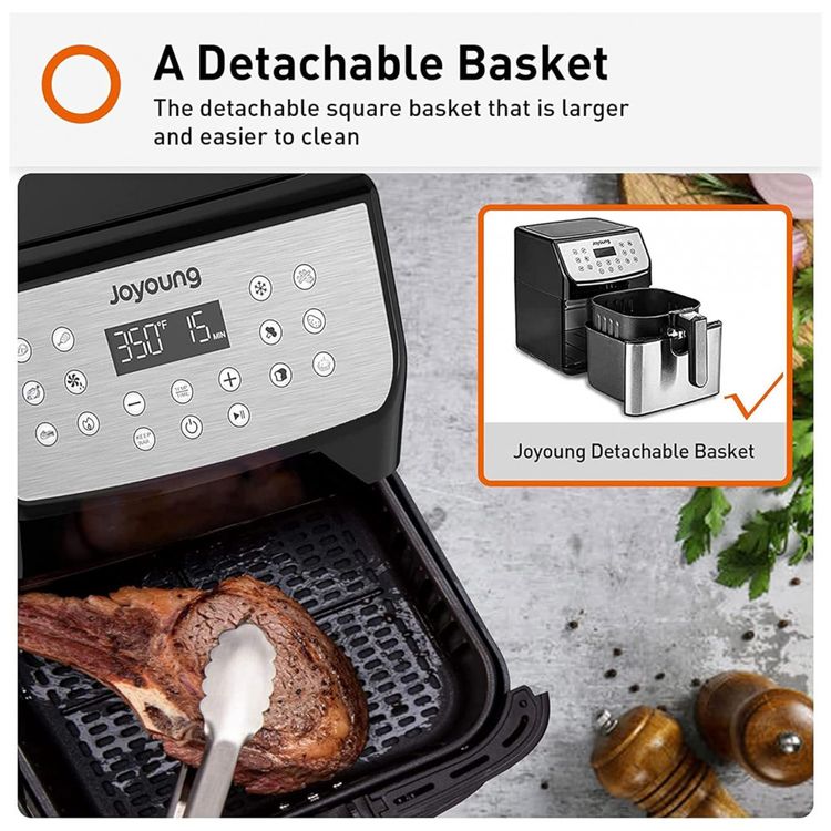 Fritadeira-Eletrica-AirFryer-5.8L-de-Capacidade-com-Painel-foto-2