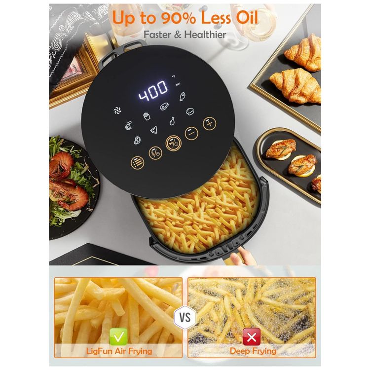Fritadeira-Eletrica-AirFryer-4L-de-Capacidade-e-Painel-de-foto-1