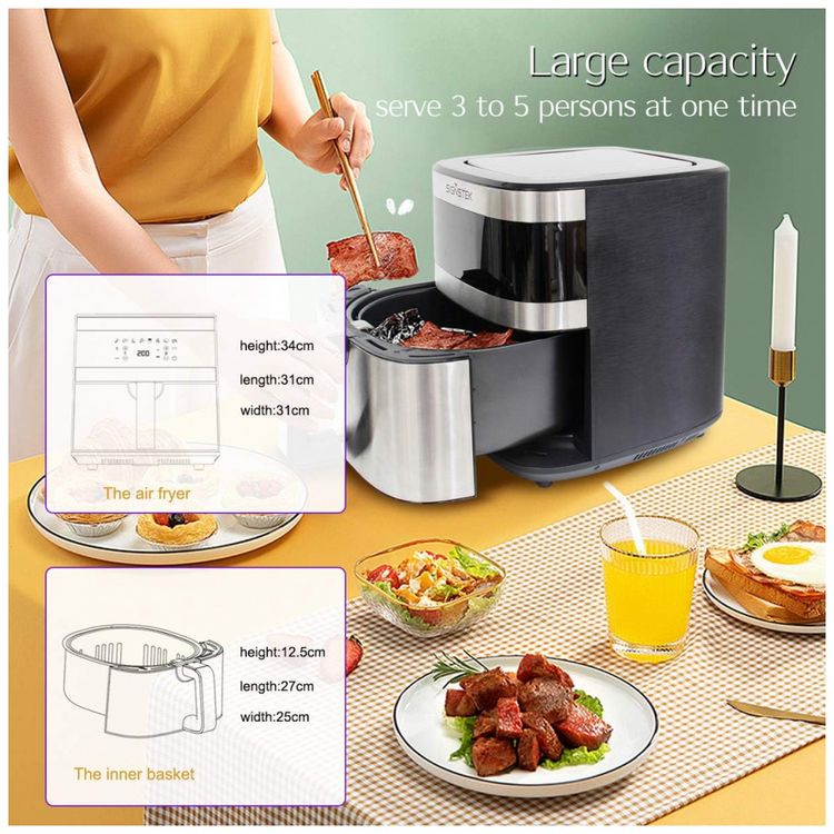 Fritadeira-Eletrica-AirFryer-5.8L-de-Capacidade-com-Painel-foto-5