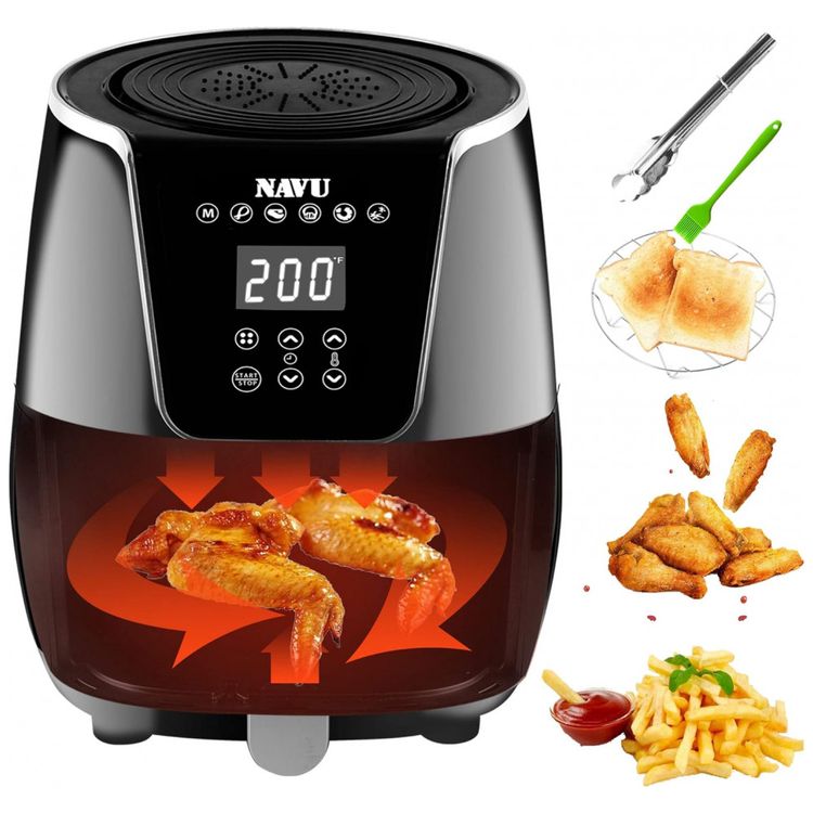 NAVU-Fritadeira-Eletrica-AirFryer-3L-de-Capacidade-com-foto-0