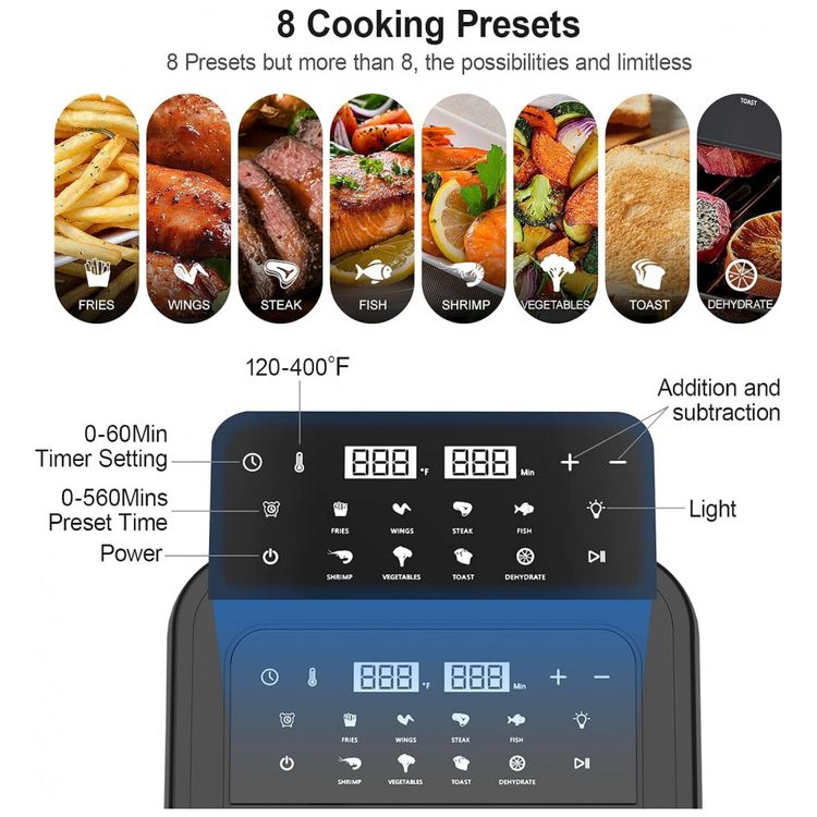 IVENY-Fritadeira-Eletrica-AirFryer-6.5L-de-Capacidade-e-foto-1