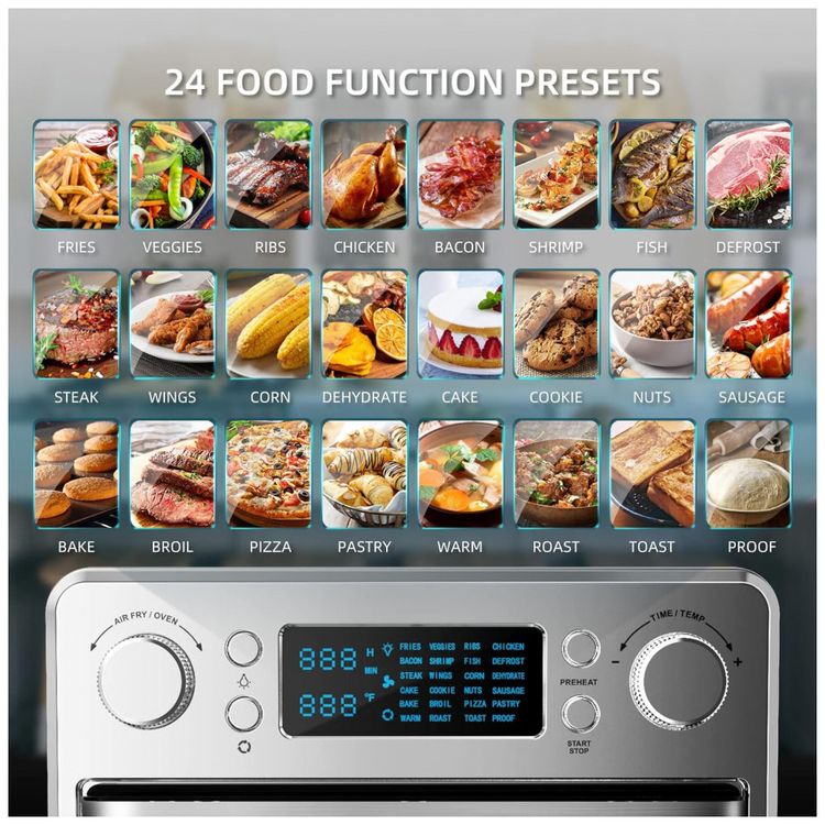 Forno-Eletrico-de-Bancada-26.5L-24-em-1-Multifuncoes-com-foto-5