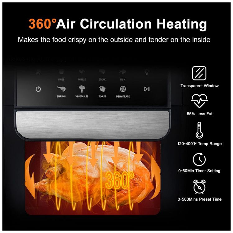 IVENY-Fritadeira-Eletrica-AirFryer-6.5L-de-Capacidade-e-foto-4