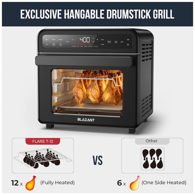 Forno-Eletrico-de-Bancada-20L-Multifuncoes-com-Painel-foto-1