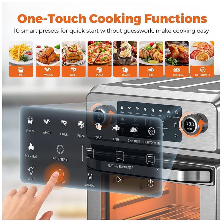 Forno-Eletrico-de-Bancada-16L-10-em-1-Multifuncoes-com-foto-2